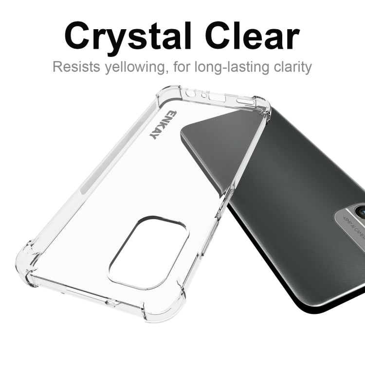 ENKAY crystal clear TPU case for Nokia G400 5G, anti-yellow transparent design