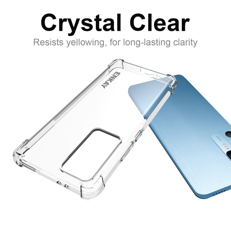 Crystal-clear TPU phone case, anti-yellowing, with precise cutout and shock corners
