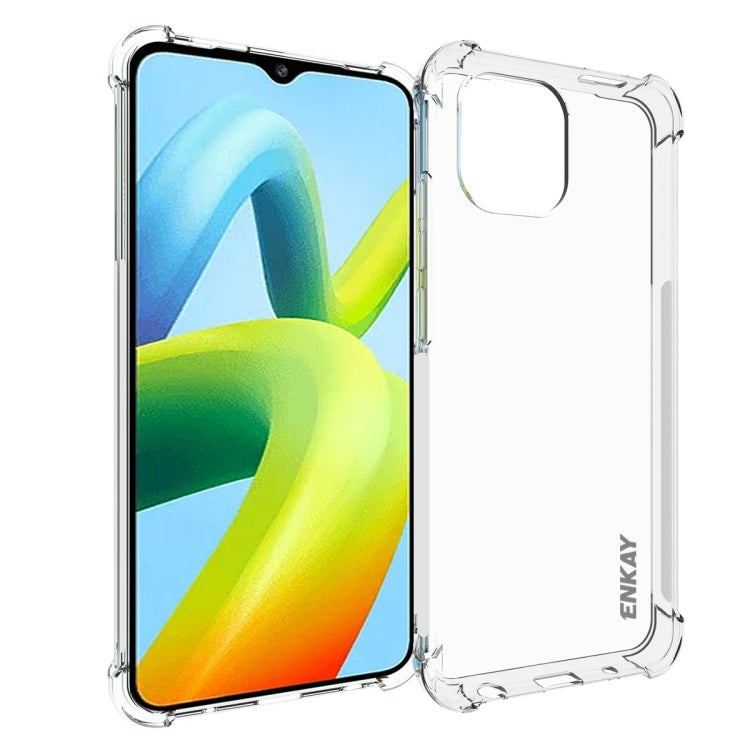 Clear TPU shockproof phone case with raised edges and camera cutout