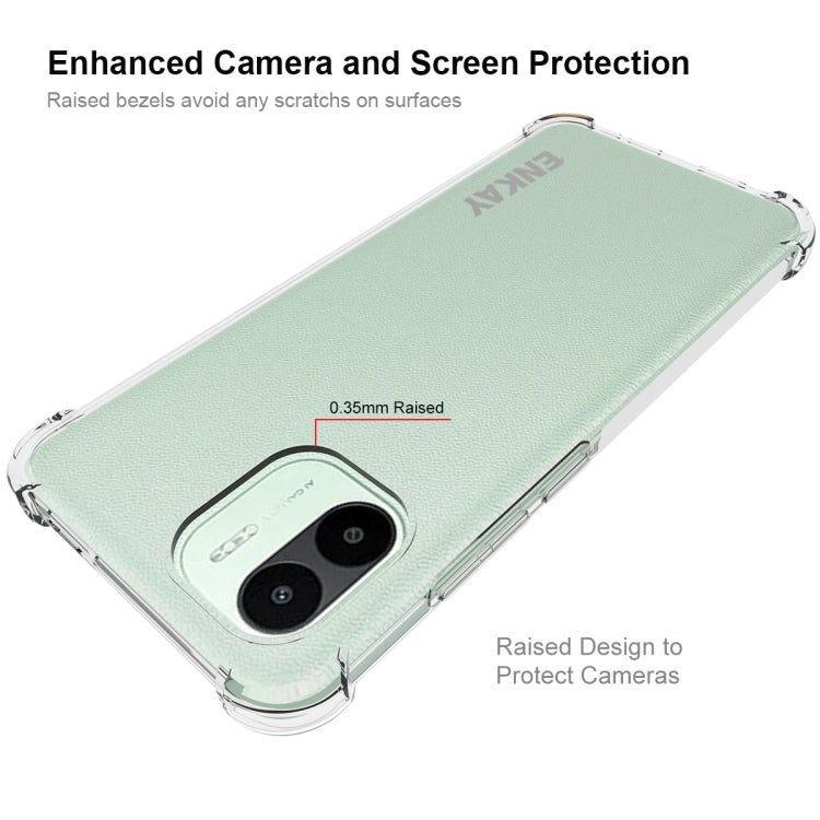 Light green TPU phone case with raised camera and screen protection