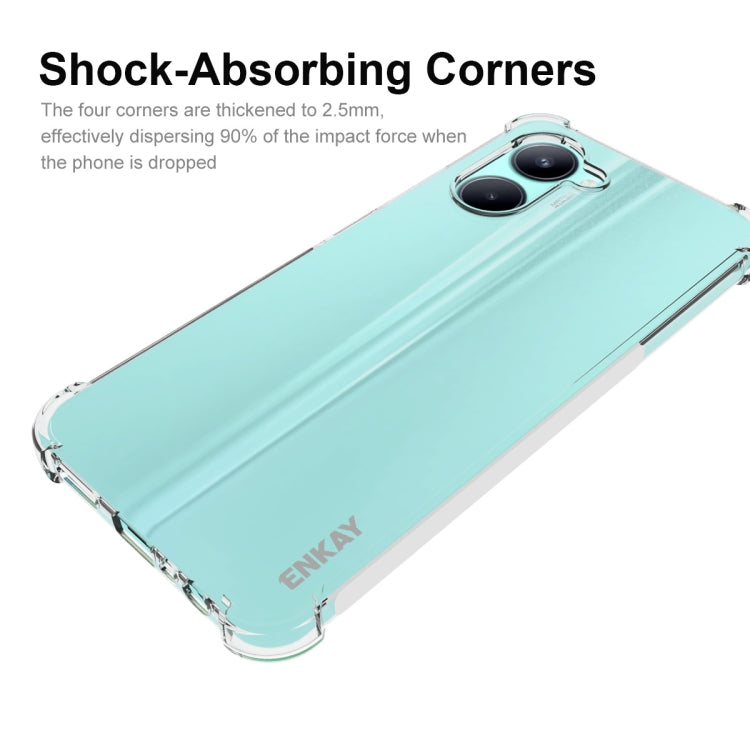 Shock-absorbing TPU phone case with reinforced corners and camera opening