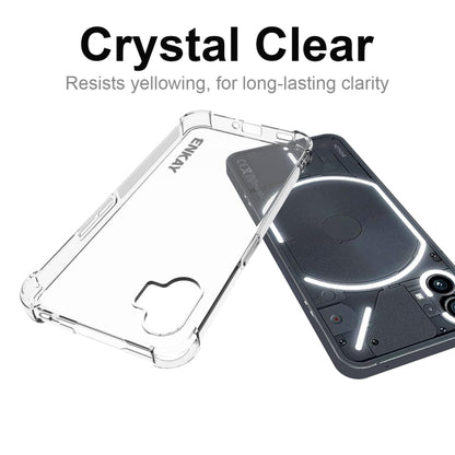 Crystal clear TPU phone case that resists yellowing for Nothing Phone 1