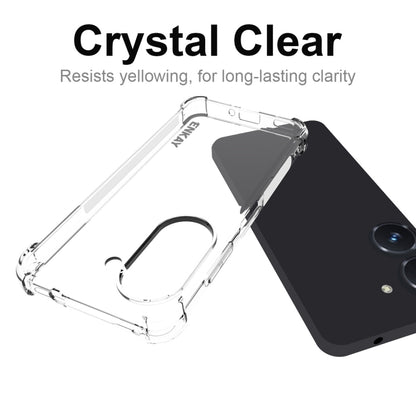 Crystal clear TPU phone case for Asus Zenfone 9, corner and camera opening