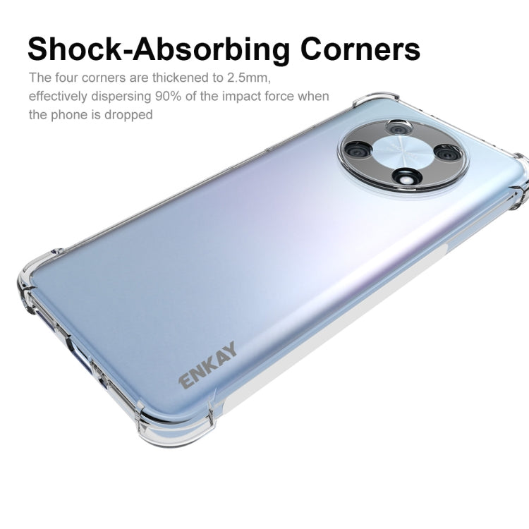 Clear TPU phone case with shock-absorbing corner bumpers