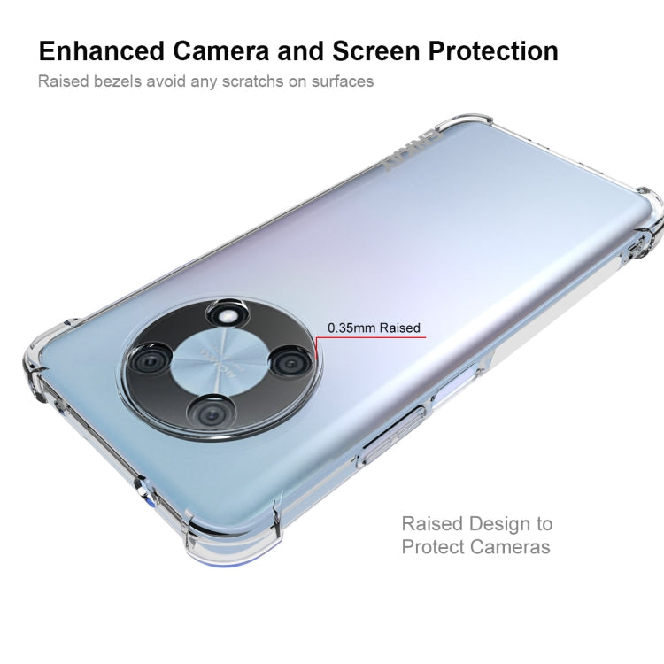 Clear TPU case with raised camera and screen protection