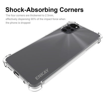 Clear shock-absorbing TPU case with thickened corners and camera opening