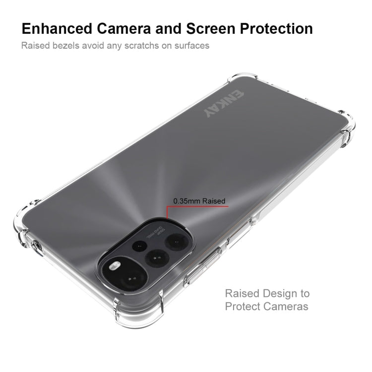 Transparent TPU case with raised camera and screen protection bezels
