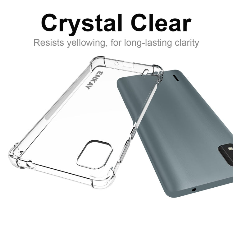 Crystal-clear TPU phone case, slim fit with cutouts and protective bumper edges