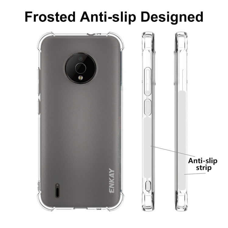 Frosted anti-slip phone case with camera cutout, shown with clear side rails