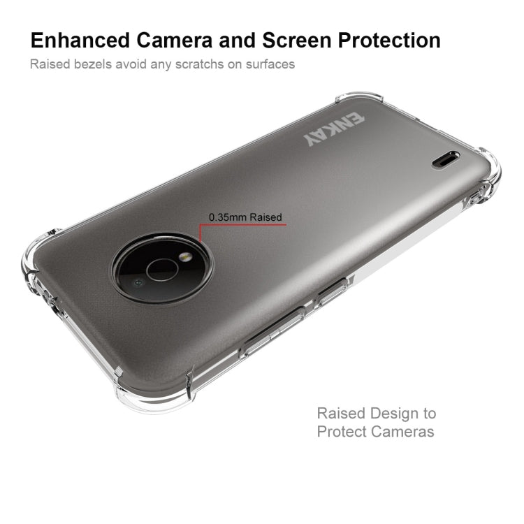 Gray TPU phone case with raised camera and screen protection edges