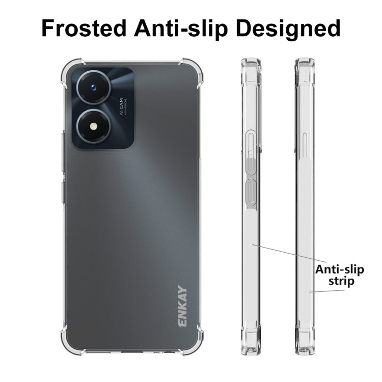 Frosted anti-slip TPU phone case with camera cutout and side grip protectors