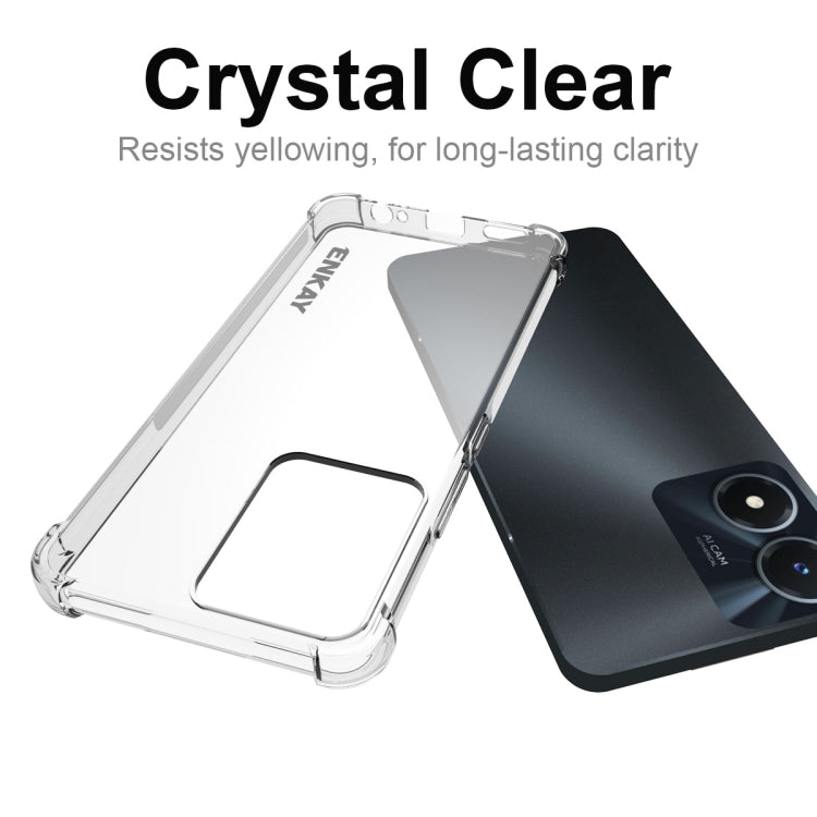 Crystal-clear TPU phone case with camera cutout and slim shock-resistant frame
