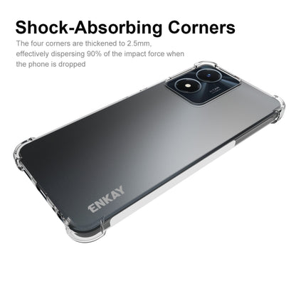 Clear TPU shockproof phone case with reinforced corner protection
