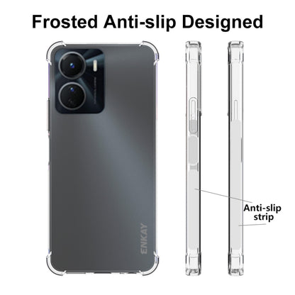 Frosted anti-slip TPU phone case with clear sides and camera cutout