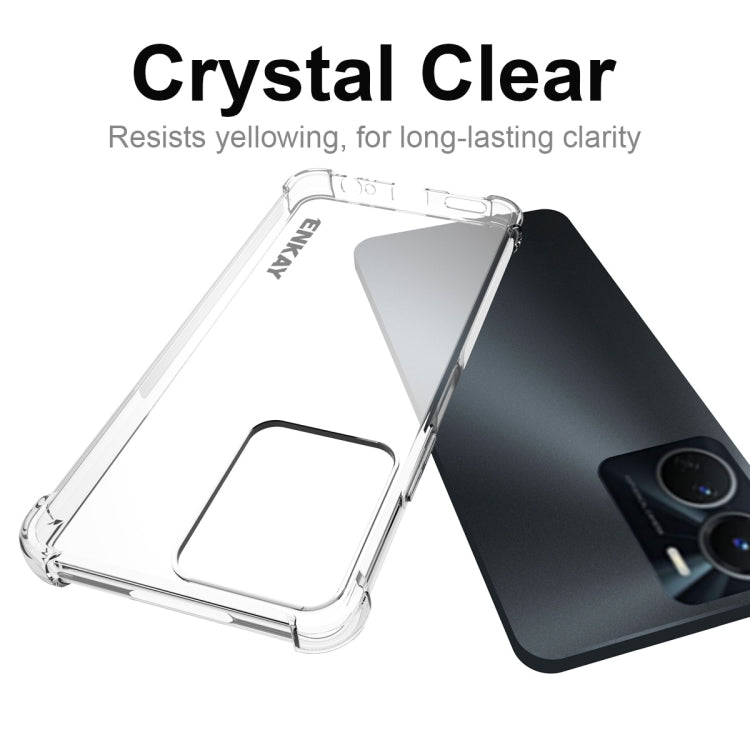 Crystal clear TPU phone case with corner protection and camera opening