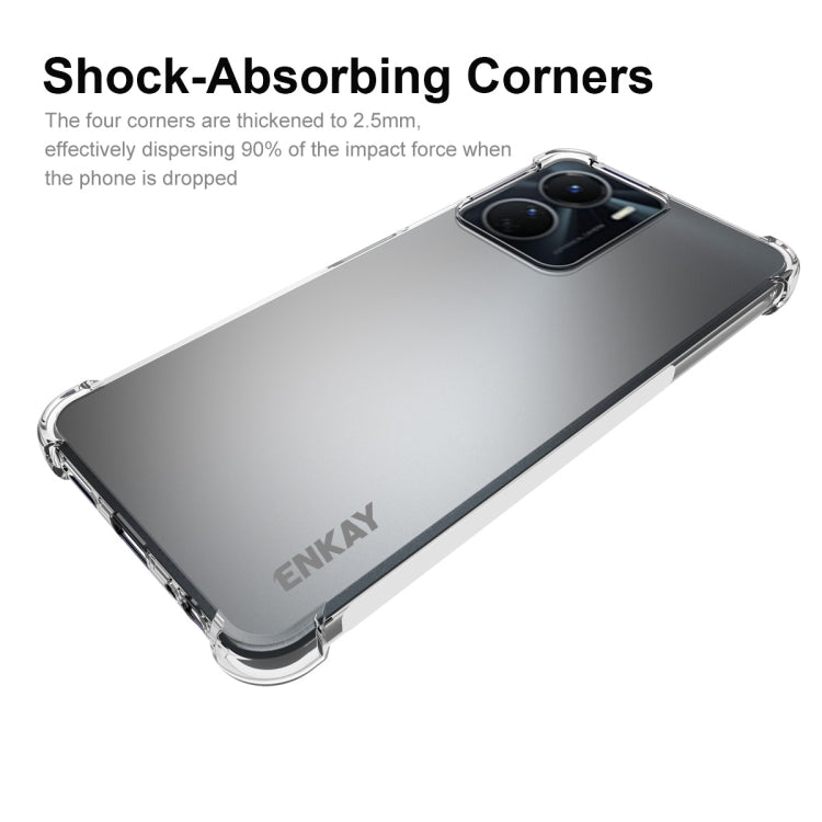 Transparent TPU phone case with shock-absorbing corners and camera lens cutout