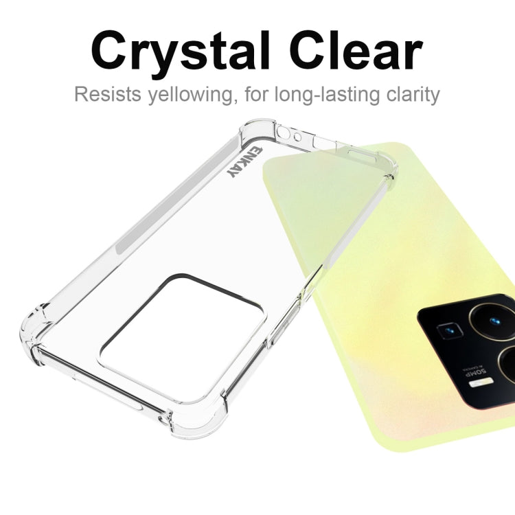 Crystal clear TPU phone case that resists yellowing, with raised camera opening