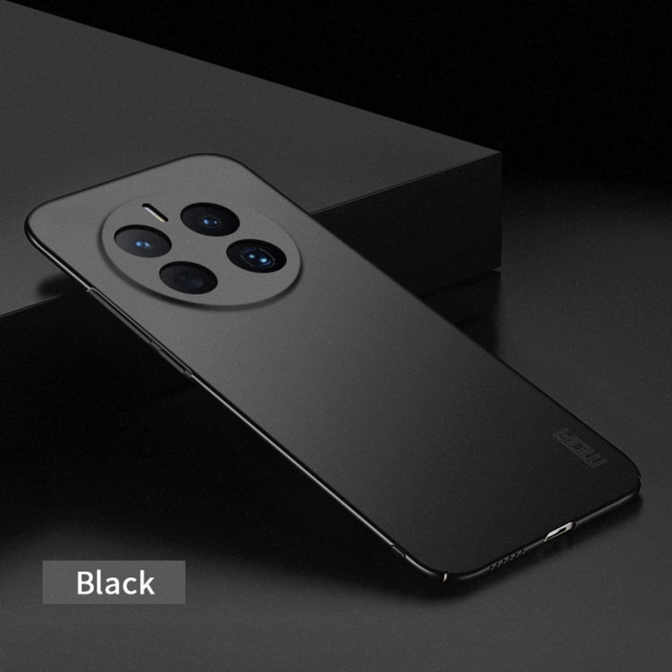MOFI frosted ultra-thin hard phone case, black, matte finish, camera cutouts