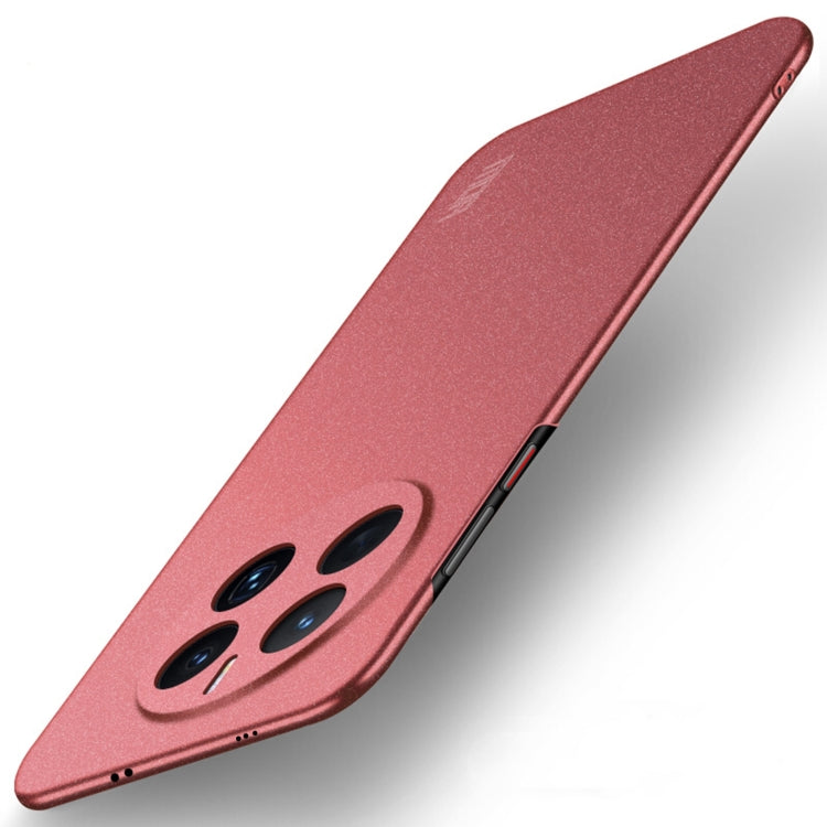 Frosted ultra-thin hard phone case for Huawei Mate 50 Pro, red with camera cutouts