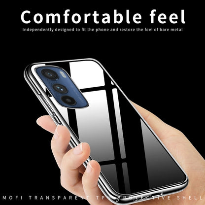 Transparent TPU phone case with grip-friendly edges and camera cutout