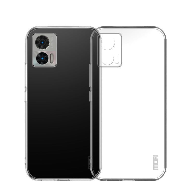 Transparent TPU phone case with camera cutouts and clear shield on back