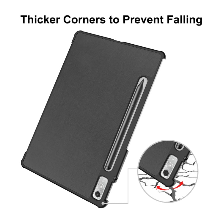 ENKAY black tri-fold tablet case with reinforced thick corner edges