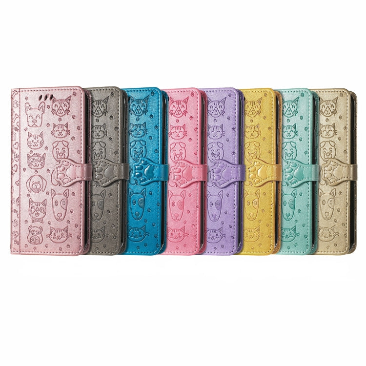 Cute Cat and Dog Embossed Leather Phone Case, For Xiaomi 12T / 12T Pro / Redmi K50 Ultra