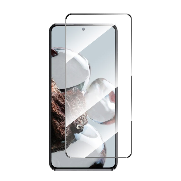 Tempered glass screen protector with full adhesive film for smartphone, clear 2.5D edges