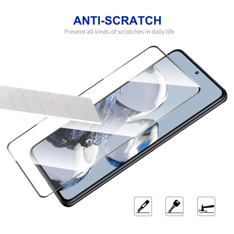 Tempered glass screen protector with anti-scratch protection, clear 2.5D edges for smartphone