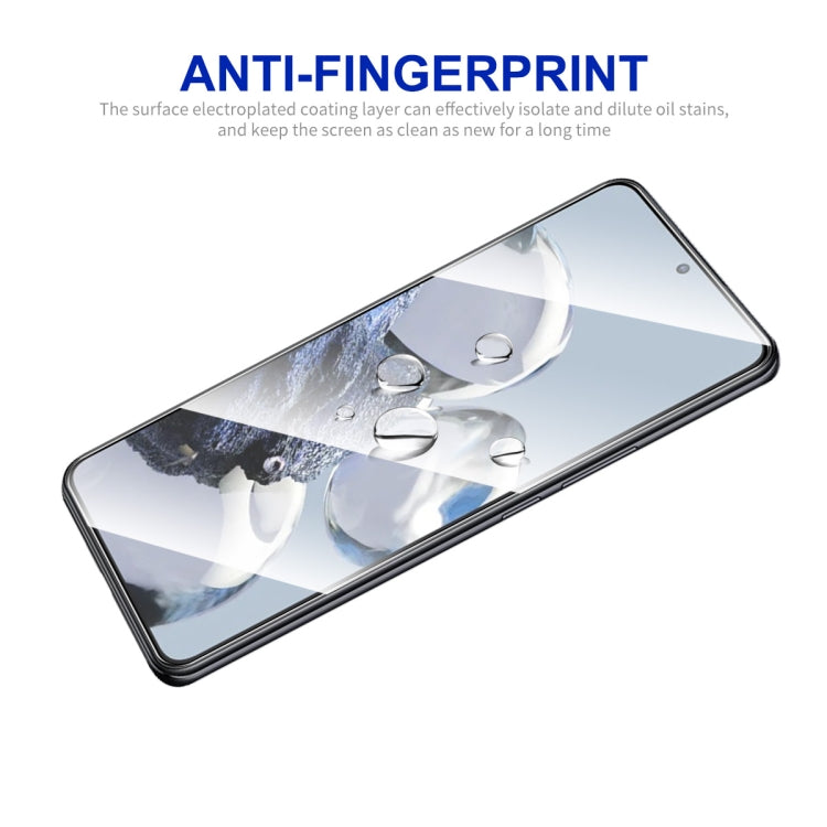 Anti-fingerprint tempered glass screen protector, full coverage, 2.5D curved edges