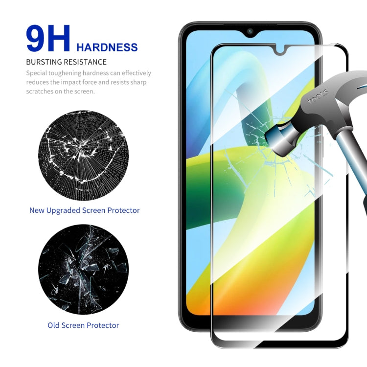 Tempered glass screen protector for phone screen, 9H hardness, 2.5D edges