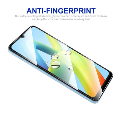 Fingerprint-resistant tempered glass screen protector for smartphone screen