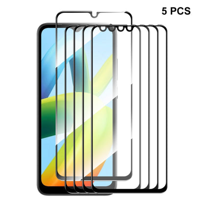 Tempered glass screen protector set, 5 pcs, 9H 2.5D, full coverage