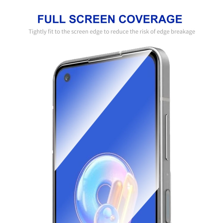 Zenfone 9 tempered glass screen protector, full-screen fit with rounded edges