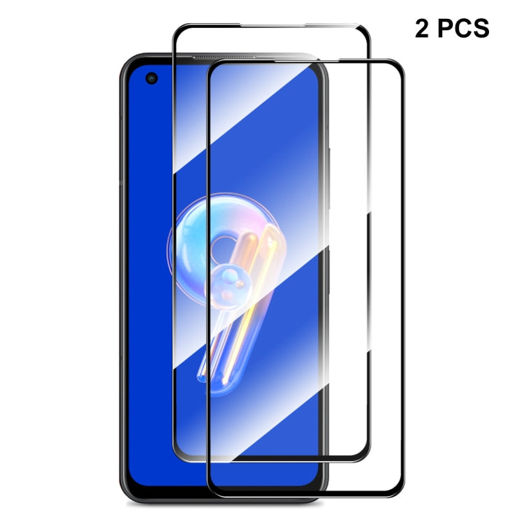 Zenfone 9 tempered glass screen protector set of 2, full-coverage curved 2.5D