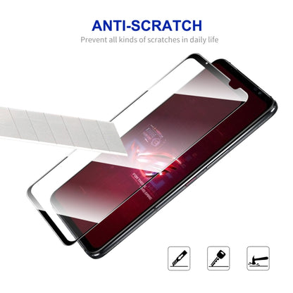 Anti-scratch clear tempered glass screen protector for Asus ROG Phone 6, full film