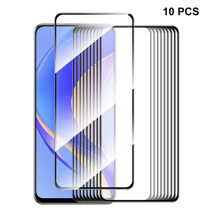 Tempered glass screen protector set for Huawei Nova Y90, includes 10 pieces
