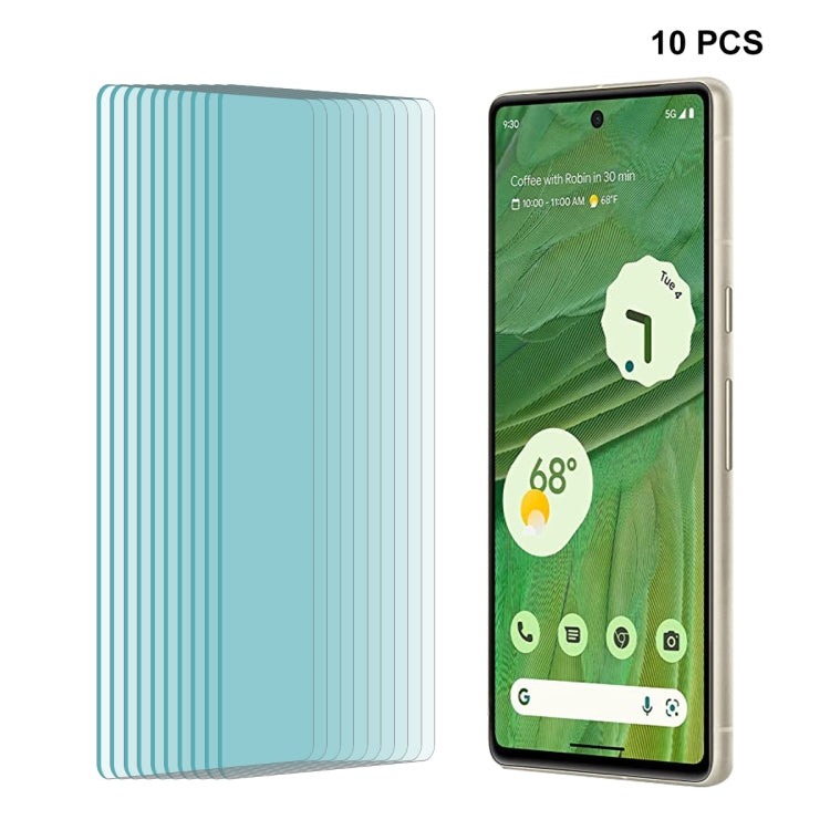 Tempered glass screen protector for Google Pixel 7, 10-pack full coverage