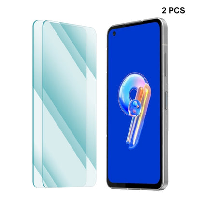 2 pcs tempered glass screen protectors for Asus Zenfone 9 with 2.5D curved edges