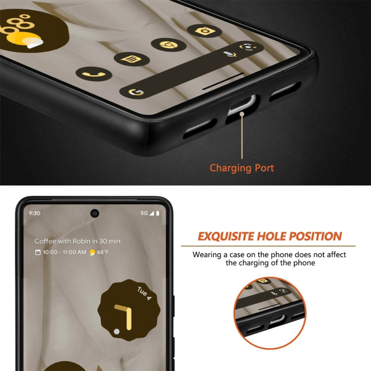 For Google Pixel 7 Flow Color Leather Back Cover Phone Case, For Google Pixel 7