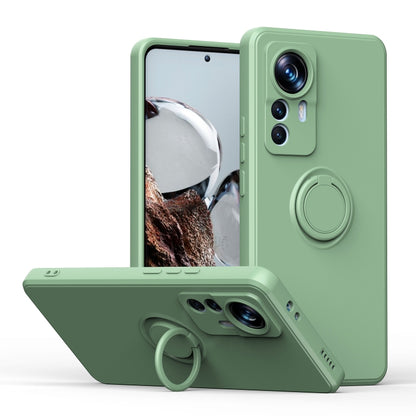 Ring Kickstand TPU Silicone Phone Case, For Xiaomi 12T / 12T Pro