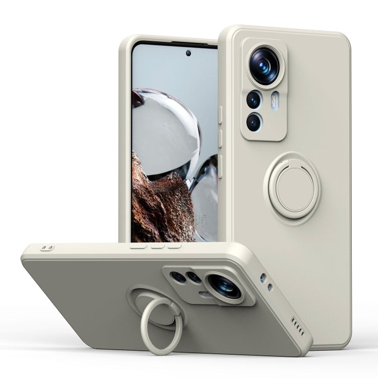 Ring Kickstand TPU Silicone Phone Case, For Xiaomi 12T / 12T Pro