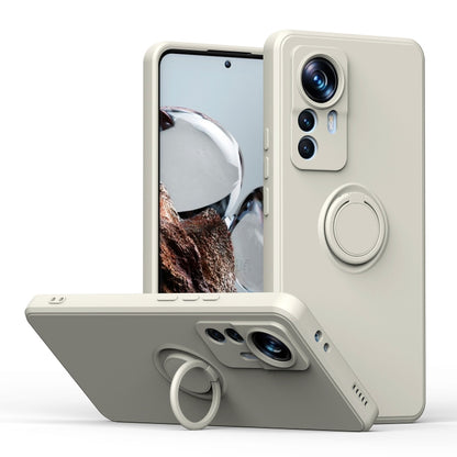 Ring Kickstand TPU Silicone Phone Case, For Xiaomi 12T / 12T Pro