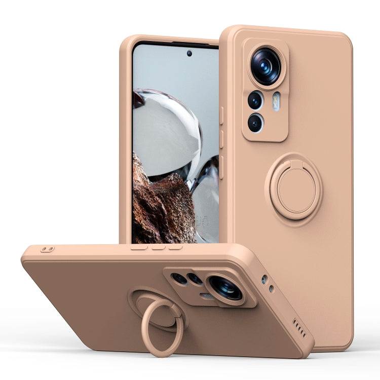 Ring Kickstand TPU Silicone Phone Case, For Xiaomi 12T / 12T Pro