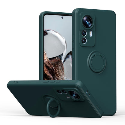 Ring Kickstand TPU Silicone Phone Case, For Xiaomi 12T / 12T Pro