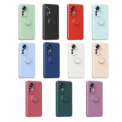 Ring Kickstand TPU Silicone Phone Case, For Xiaomi 12T / 12T Pro