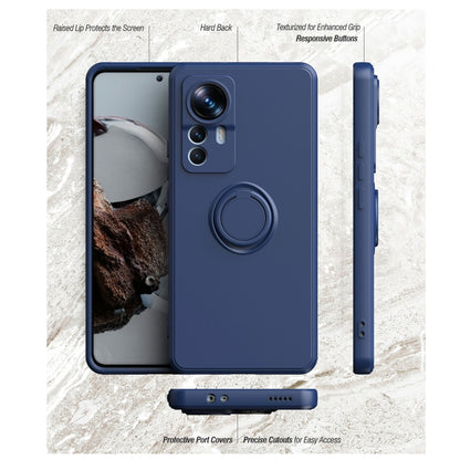 Ring Kickstand TPU Silicone Phone Case, For Xiaomi 12T / 12T Pro