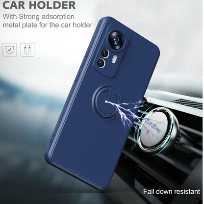 Ring Kickstand TPU Silicone Phone Case, For Xiaomi 12T / 12T Pro