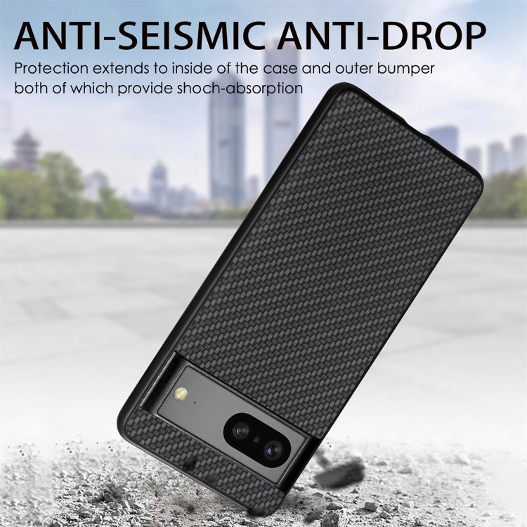 For Google Pixel 7 Carbon Fiber Texture Leather Back Cover Phone Case, For Google Pixel 7