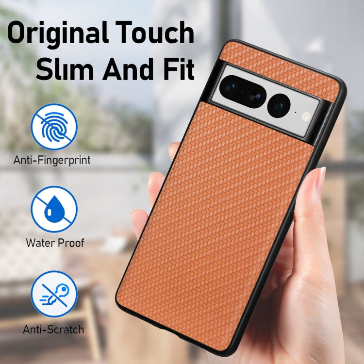 For Google Pixel 7 Pro Carbon Fiber Texture Leather Back Cover Phone Case, For Google Pixel 7 Pro